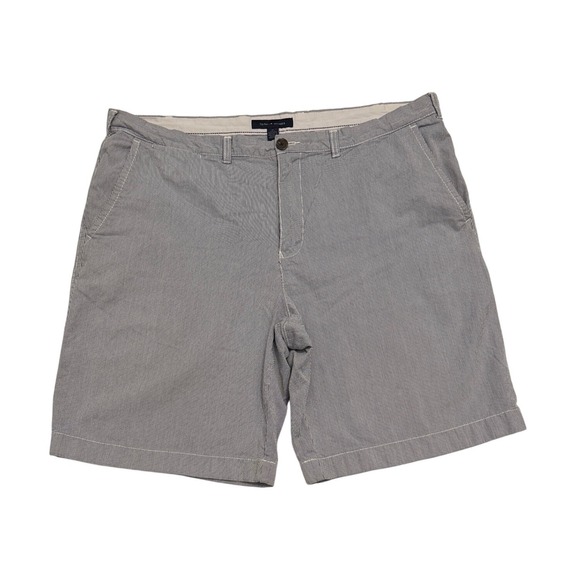 Tommy Hilfiger Other - Tommy Hilfiger‎ Men's Striped Chino Shorts Size 42 Gray White Casual